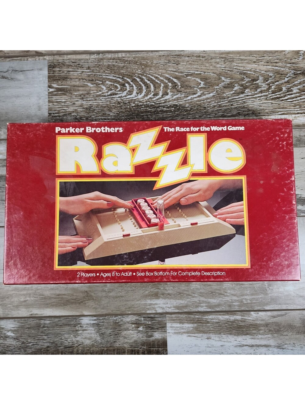 VINTAGE Razzle Word Board Game Parker Brothers 1981 Complete In Box 100%